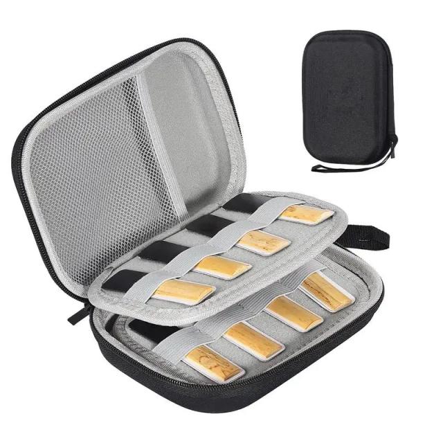 Caixa de Armazenamento para Reeds de Saxofone e Clarinete - Protetor à Prova de Quedas com Capacidade para 20 Peças
