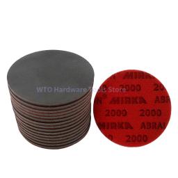 10 peças abralon 5 Polegada lixa esponja gancho de espuma e laço lixa redonda 180-4000 disco de aperto de grão para vidro, automotivo - Image 2