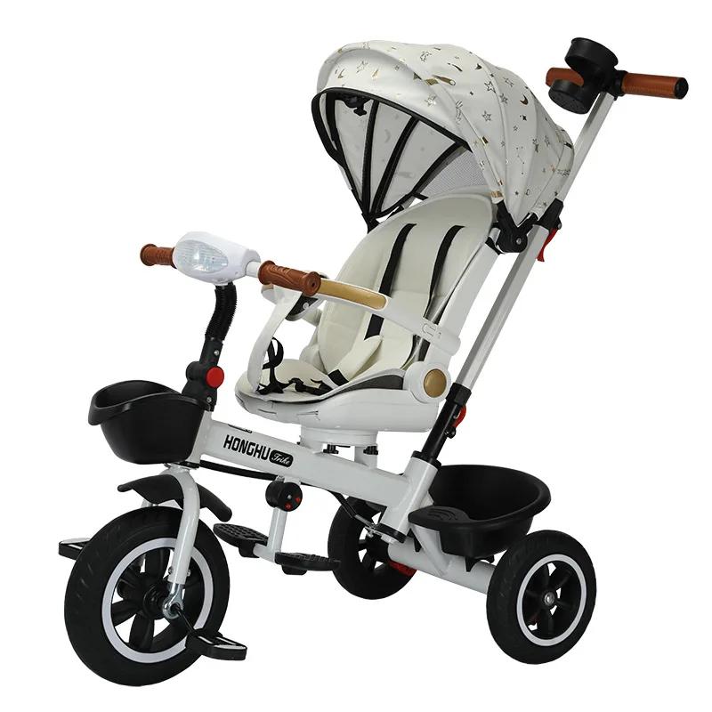 Triciclo multifuncional infantil, função giratória e reclinável, 4 em 1, 1-6 anos de idade, novo - Image 1
