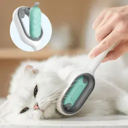 Gato e cão grooming escova com tanque de água, dupla face cabelo remoção escova, gatinho Pet Supplies acessórios, atualização criativa - Image 3