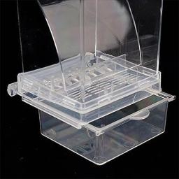 Alimentador Automático para Periquitos Pequenos e Médios, Sem Alimentadores de Pássaros, Recipiente De Alimento De Semente De Acrílico, Bebedor, Acessórios De Gaiola - Image 4
