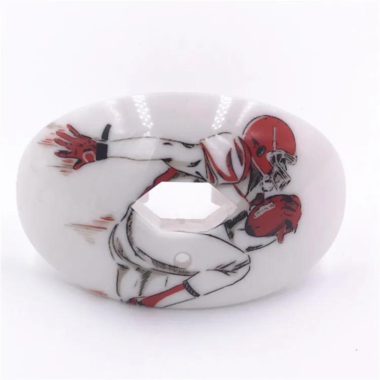 Esporte Boca Guarda Respirável com Proteção Labial e Strap Mouth Protector dental Futebol Hóquei Boxe Rugby Acessórios - Image 1