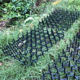 Tapetes de jardim anti-gato Esteira repelente de cães Tiras de estimulação Mantenha os gatos afastados Spike plástico seguro Acessórios de proteção de jardim - Image 6