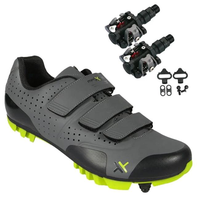 Sapatilha Ciclismo MTB Mattos TT II Amarela com Pedal Wellgo M919
