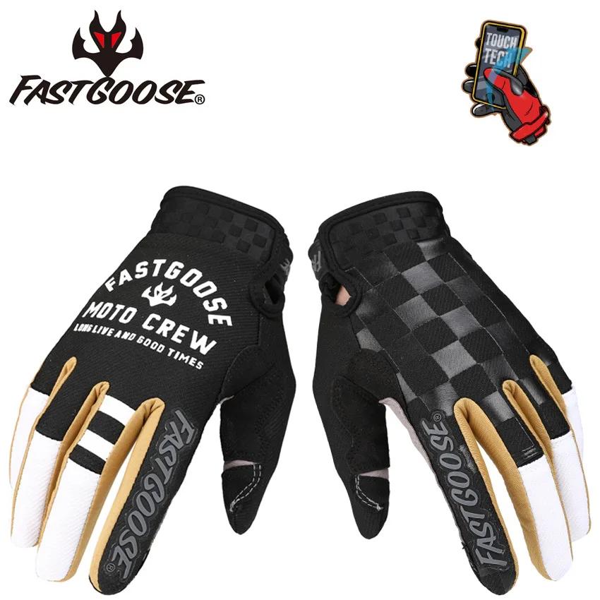 Fastgoose-MX esporte luvas para motocross, cavaleiro retro, motocicleta, mountain bike, BMX, DH, MTB, ciclismo, equitação - Image 1