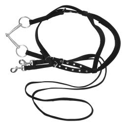 Corda de náilon halter cavalos confortável sem mordida design treinamento de cavalo rein bitless brida rein ajustável durável forte - Image 3