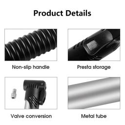 Bomba De Pneu De Bicicleta Mini Portátil, bomba De Ar De Mão De Ciclismo, Inflator De Bola De Alta Pressão - Image 3