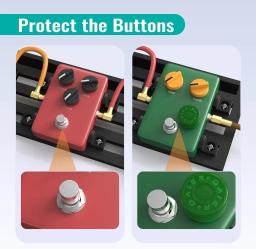 DAIERBUM-Pedal de guitarra Topper Pedal Multi Color Button Caps, Stomp botões para Pedal Board, 20pcs - Image 5