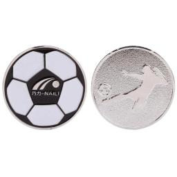 Moedas do lance alta dureza resistente à abrasão padrão claro alívio de futebol visível duas-face árbitro flip coins futebol fornecimento - Image 5