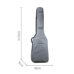 Saco baixo elétrico 900d impermeável oxford tecido 6/12mm esponja tiras duplas acolchoado baixo elétrico mochila caso macio - Image 6