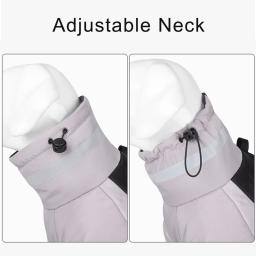 Colete impermeável com gola alta para animais de estimação, roupas grandes, jaqueta para cães grandes, casaco quente, galgo de buldogue francês, inverno - Image 5