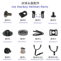 Acessórios para capacete de patinação, tensores, nozes, correias, queixo, correias de corda e outros acessórios, disponíveis para atacado - Image 1