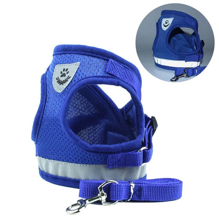Peitoral Com Guia para Caes E Gatos Colete Regulavel Super Confortavel para Cachorro - Image 1