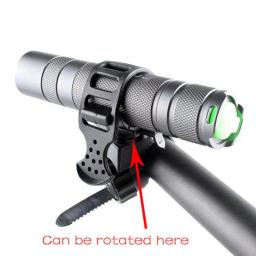 Bicicleta ajustável Suporte de Luz, Lanterna, Tocha, Montagem, Frente, Suporte, Clipe, Acessórios de Bicicleta, 360 Graus - Image 1