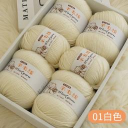 Fino Merino lã misturado Crochet fios para tricô camisola, fio de lã grossa, artesanato DIY, qualidade superior, 1PC, 100g - Image 3