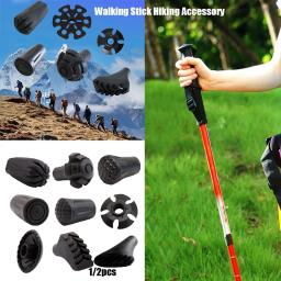 Nordic Black Walking Sticks, Trek Pole, Telescópico Alpenstock, Muleta, Acessórios para caminhadas, Novo, 1Pc - Image 2