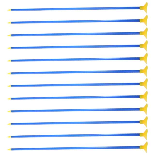 Conjunto Portátil de 12 Peças para Tiro com Arco Infantil - Setas de PVC com Sucção para Treinamento ao Ar Livre