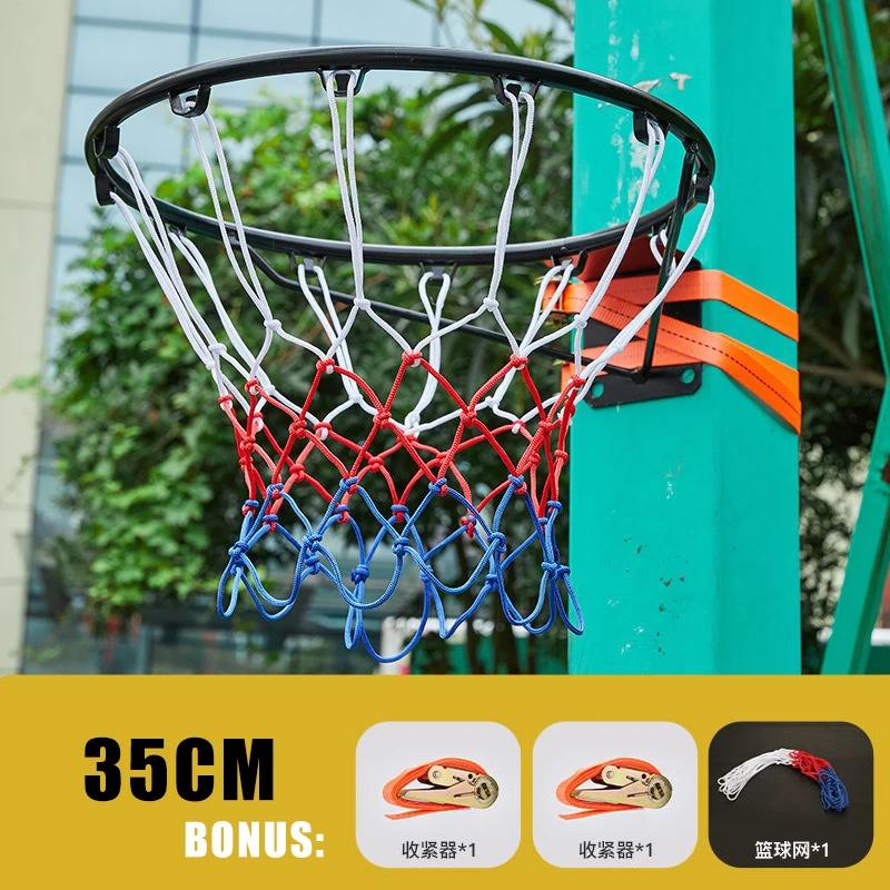 Basquete de basquete, sem perfuração, aro de basquete para crianças, padrão interno e externo, equipamento de treinamento para adultos, 35 45cm - Image 1