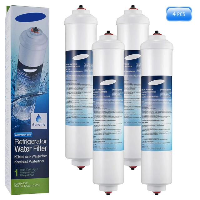 Filtro de Água Compatível para Refrigeradores Samsung, LG e GE - Modelos DA29-10105J, HAFEX, EXP, WSF-100, Aqua-Pure Plus e 5231JA2010B, GXRTQR