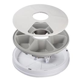 Dispensador elétrico automático do alimento seco para o animal de estimação, alimentador redondo do sincronismo, 6 refeições, 6 grades, 24 horas, fontes do gato e do cão - Image 6