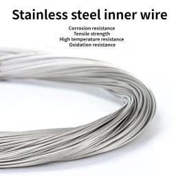 5pcs 1.7/2M MTB Bicycle Brake Line Bike Stainless Steel Gear Shift Cable Road Bike Speed Line Fixed Gear Inner Cable Line Wire - Image 3