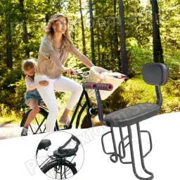 Assento de segurança infantil traseiro de bicicleta, versão simples, bicicleta sela, mountain bike, assento de bebê com braços e pedais - Image 1