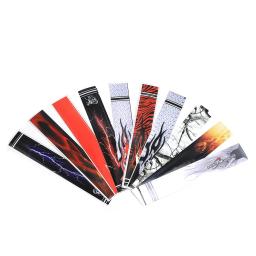 14 pçs tiro com arco eixo de flecha envolve adesivos de pele envolve fletching tiro com arco carbono/alumínio/fibra de vidro acessório de seta - Image 1