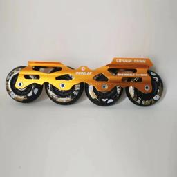 Base de patins 231 243mm, estrutura de patins 80 76 72 mm 85a, rodas e rolamentos pu para patinação deslizante de slalom em linha para patins adultos e crianças - Image 4