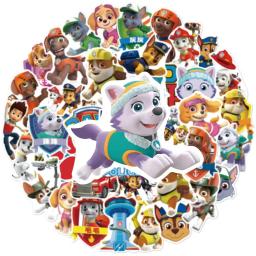 Cartoon Paw Patrol Anime Adesivos, DIY, skate, laptop, telefone, notebook, diário, carro, decalques engraçados para crianças, brinquedos adesivos, 10 pcs, 30 pcs, 50pcs - Image 4