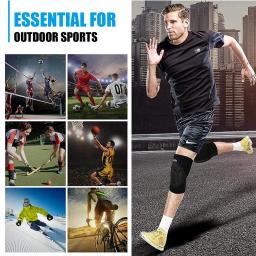 1 par thicked futebol vôlei esportes radicais esqui joelheiras de fitness apoio joelho ciclismo joelho protetor joelheira - Image 5
