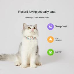 Petkit inteligente pet gps tracker collar controle bluetooth ajustável à prova dwaterproof água para gato cão sono esportes atividade detecção colar - Image 4