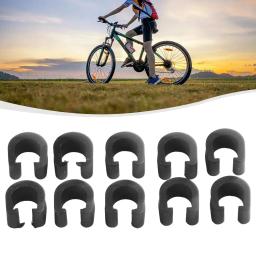 10 pçs mtb bicicleta quadro u fivela para engrenagem de freio cabo habitação mangueira tubo shifter cabo guias botão clipes tubulação fixa - Image 2