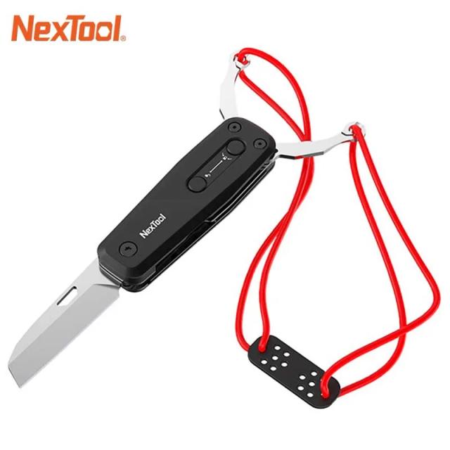Faca Dobrável NexTool Slingshot 2 em 1: Ferramenta EDC Multifuncional para Aventura ao Ar Livre e Caça