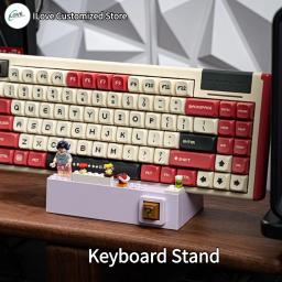 Suporte do teclado com montagem plug-in, suporte de exibição do teclado, painel substituível, pode segurar edifício, bloco ornamentos - Image 4