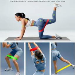 Faixas de resistência para ioga, equipamento de treino para exercícios de crossfit com gengiva de borracha - Image 6