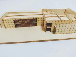 Pré-fabricada Miniatura Construção Montagem Kit Modelo, Artesanato De Madeira, Arquitetura Japonesa, Diorama Construção, Casa Maquete, 1:200 - Image 5