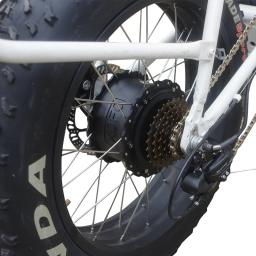 Kit de conversão de bicicletas elétricas, cubo traseiro, roda, garfo traseiro, bicicleta 4.0 aro largo, Fatbike, 48V, 1000W, 20 ", 26", 170mm, 190mm, 1000W - Image 5