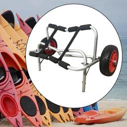 Carrinho de caiaque dobrável com rodas de areia, Heavy Duty Widen, rodas de praia, dolly para caiaque, esportes aquáticos, atividades ao ar livre, canoagem - Image 2
