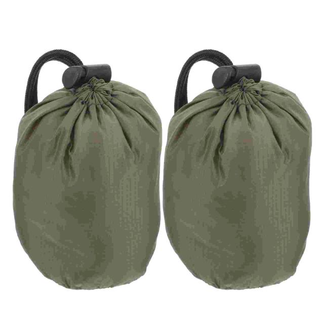 Sacos de Compressão em Nylon com Cordão para Camping e Viagens - Organizador Ideal para Roupas e Sacos de Dormir