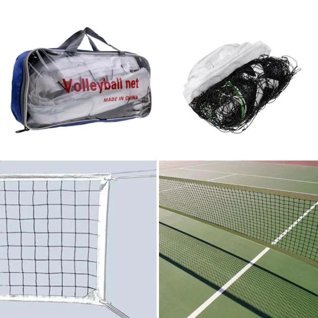 Rede dobrável de voleibol padrão com malha esportiva para treinos com bolsa inclusa