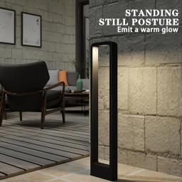 Led jardim gramado lâmpada ao ar livre à prova dip65 água ip65 7w AC85-265V novo estilo pilar de alumínio caminho do jardim quadrado paisagem luzes do gramado - Image 5