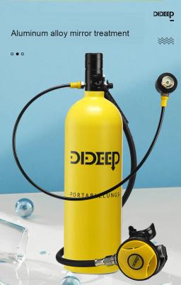 Dideep Scuba Diving Tank Set, Medidor de Pressão Upgrade, Mergulho Vest Bag, Tanque De Cilindro De Oxigênio, Equipamento Snorkel, 2L - Image 3