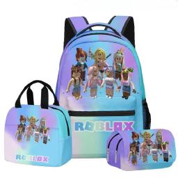 Mochila Cartoon Anime, Mochila para a Escola Primária e Secundária, Presentes Kawaii, ROBLOX - Image 4