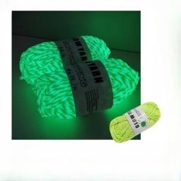 Lã tecida luminosa para tricô e crochê, Corda de renda Dual Color, Fio de tricô torcido, mão brilhante, DIY, 3mm, 50g - Image 3