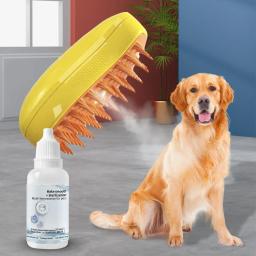 Escova de vapor para limpeza de animais, lavagem livre, soro do cabelo essência, grooming animal, depilação essência gato e cão, steamy, 3-5pcs - Image 3