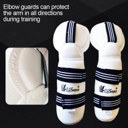 Equipamento de proteção de taekwondo conjunto completo de proteção de braço e perna adulto criança proteger terno engrenagem luta karate caneleira protetora - Image 4