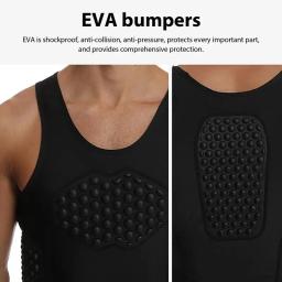 Protetor de peito respirável para basquete, Fitness Rib Vest, Equipamento de proteção para beisebol, Futebol, Paintball - Image 5