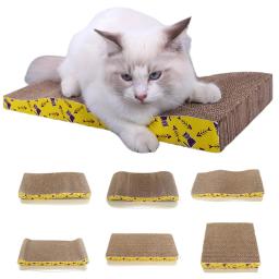 Papelão ondulado Pet Scratching Board Brinquedos de gato Almofada de unhas de moagem Móveis de proteção interativa Brinquedo Scratcher de gatos - Image 1