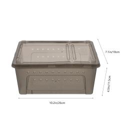 Caixa de alimentação para répteis, aquário, tartarugas, água, tanque de peixes, guppy, banheira de reprodução, mar para terrários, répteis, recipiente, fornecimento principal - Image 3