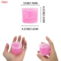 2.37oz cristal slime-contas de plástico glitter diy conjunto de slime crocante super macio lama não pegajosa para crianças ideal festa de aniversário favor - Image 3